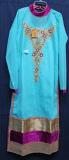 Pakistani Style Floor Length Embroidered Salwar Kameez Dupatta #5574